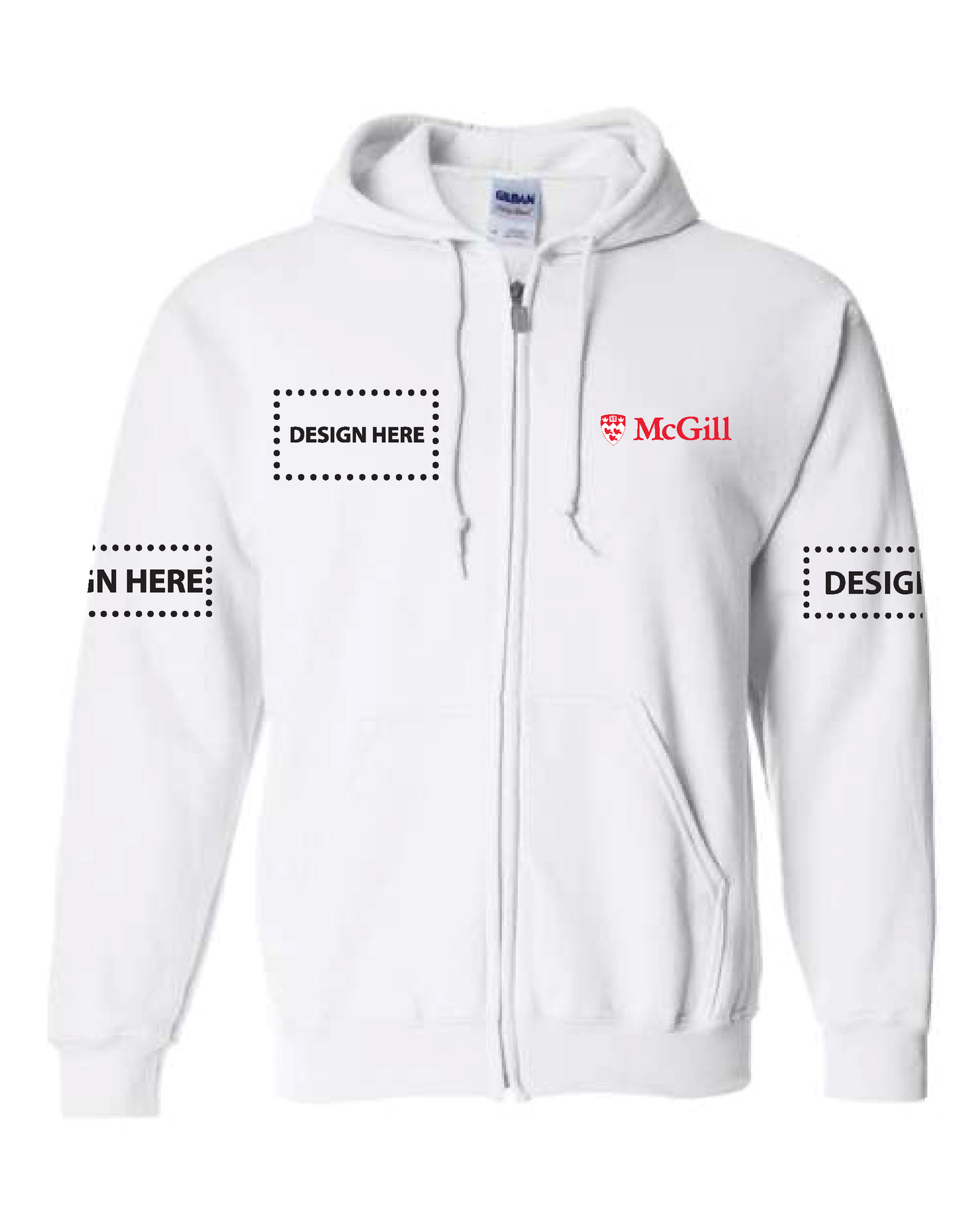 McGill Unisex Heavy Blend™ Full-Zip Hooded Sweatshirt