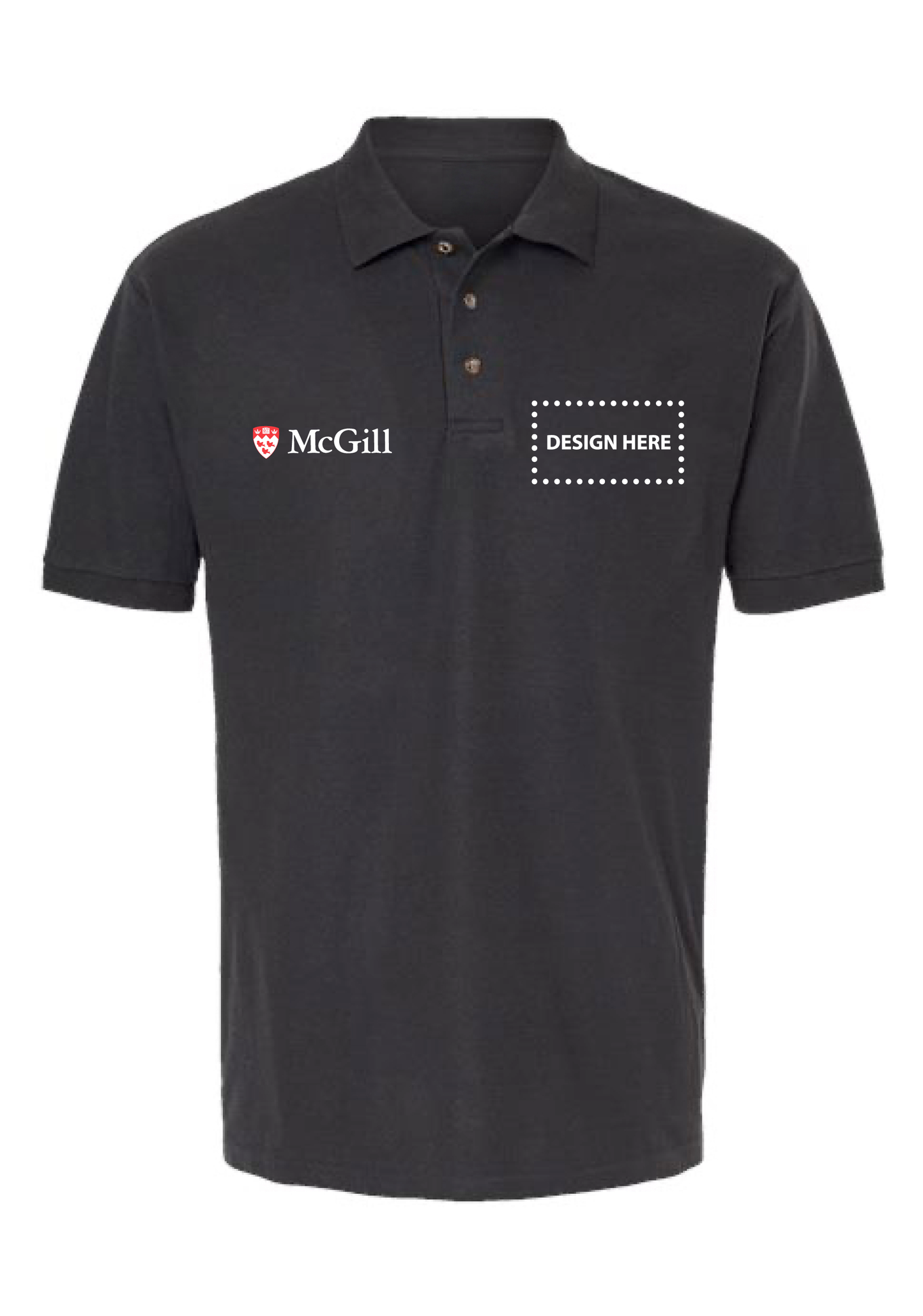 McGill Men's Ring-Spun Piqué Polo
